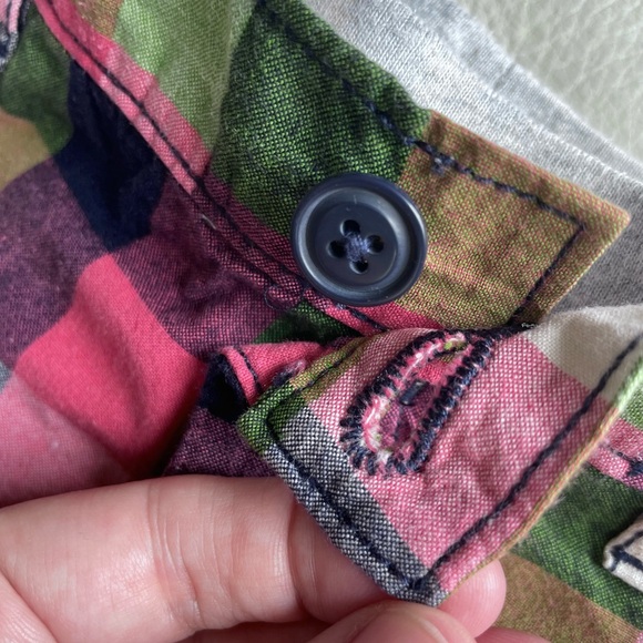 4/$20💥3M Gap Adorable Plaid Woven Cotton Twill Shorts, Comfy Waistband, Pockets - Picture 11 of 15